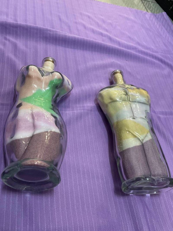 Decorative glass bottles- Decor ***