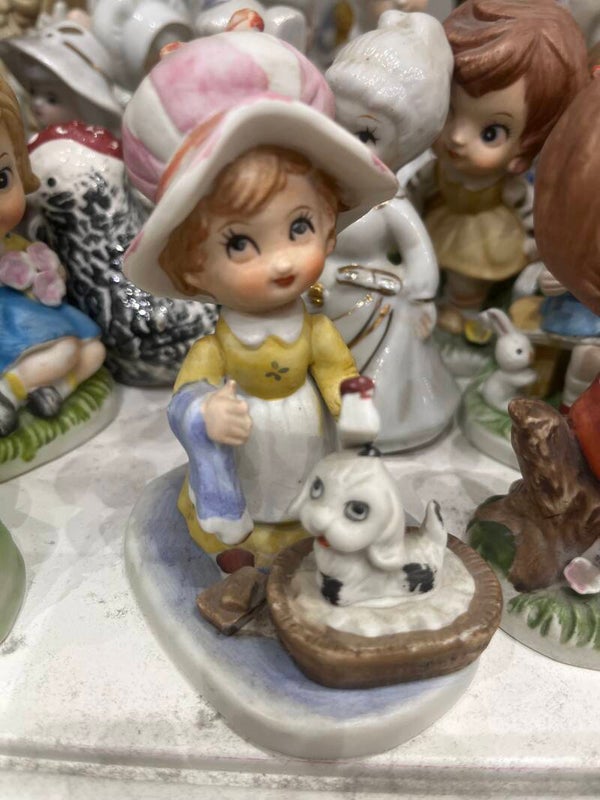 Ceramic Girl Figurine - Figurines**