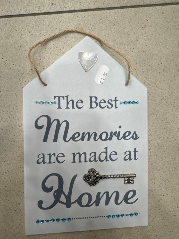 Wooden hanging plaque- Decor ***
