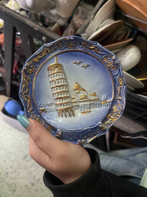 Leaning Tower of Pisa Plate - Decor