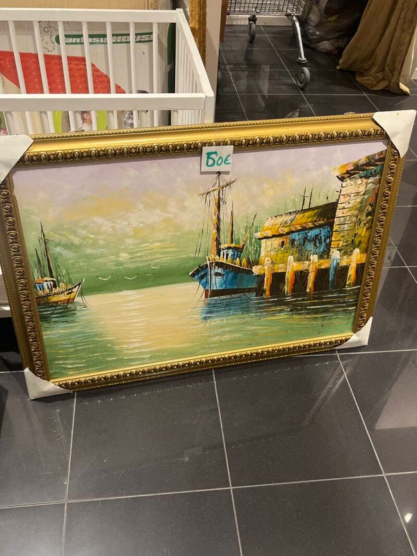 Harbor wall Painting - Decor*