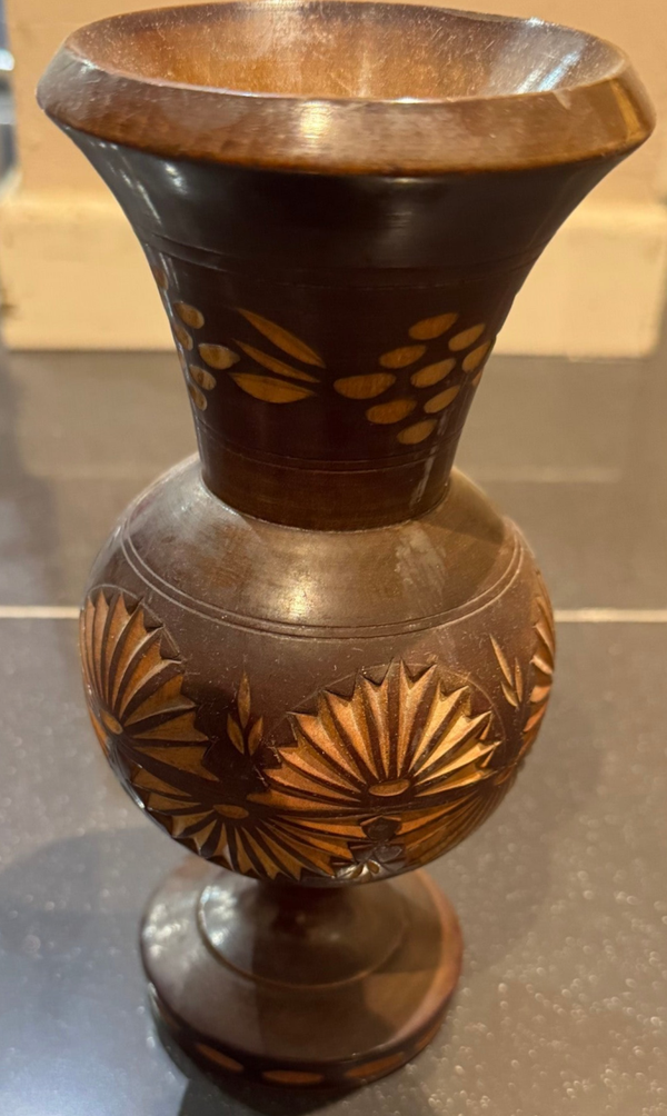 Wooden Vase - Decor