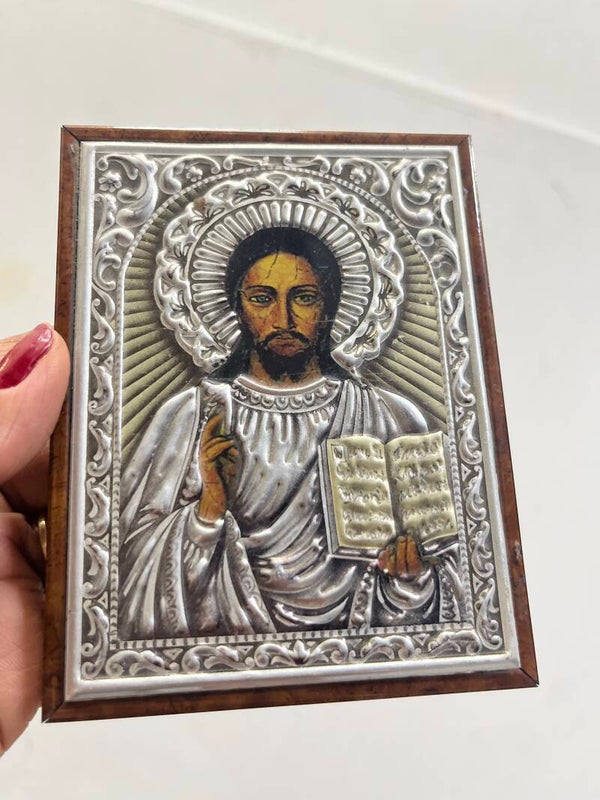 Christ Pantocrator - Silver Plated - Religious