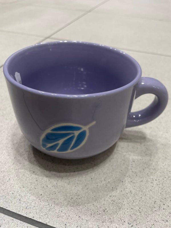 Purple ceramic mug- Supplies ***