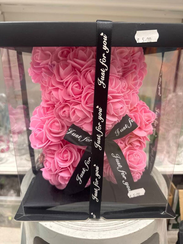 Artificial Rose Teddy Bear-Toys***