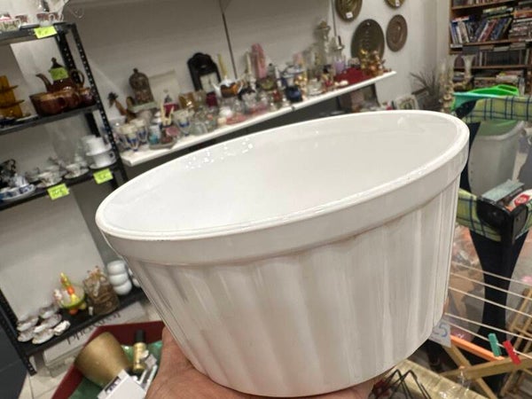 Stoneware white bowl- Supplies ***