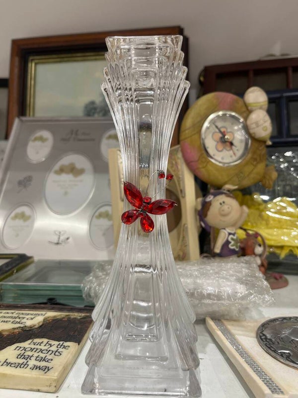 Glass Candle Holder - Candles