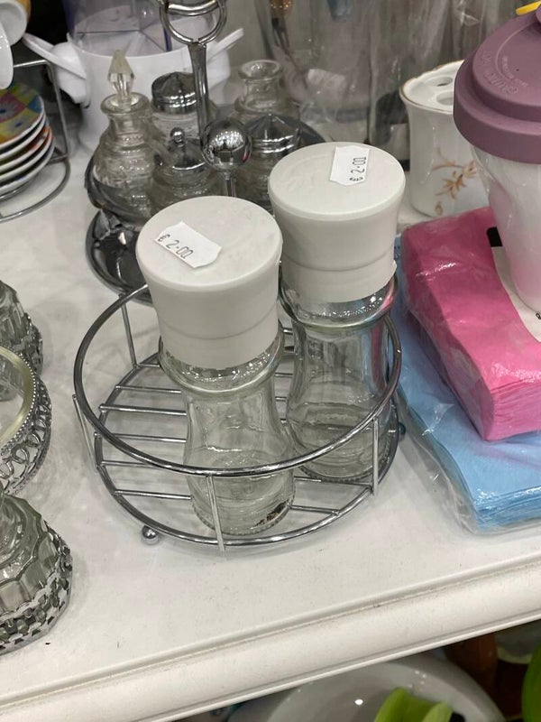 Salt and Pepper Shakers (€2 each) - supplies*