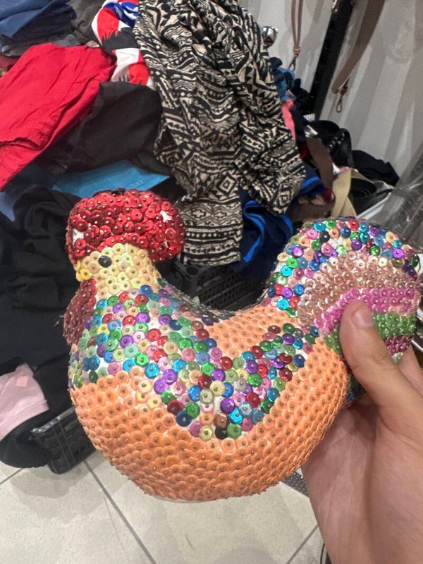 Hand-Crafted Sequins Rooster - Crafts