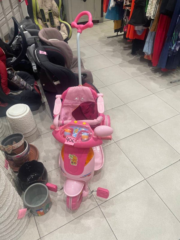 pink toddler push tricycle and stroller - Babies*
