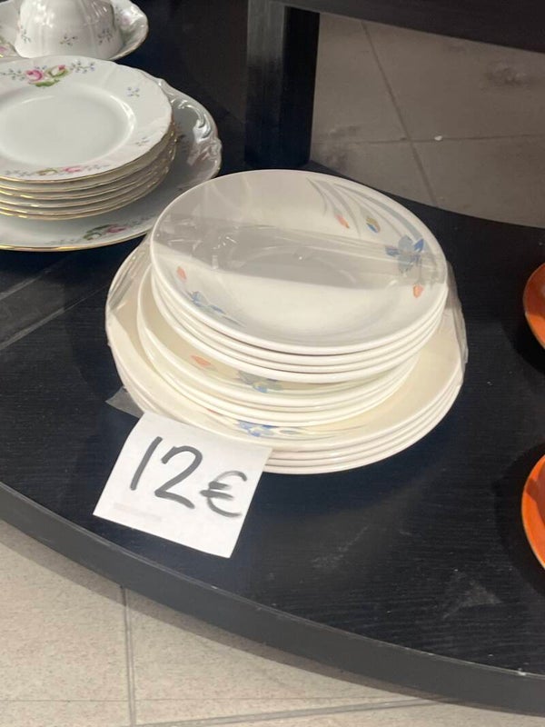 white ceramic plates - supplies*