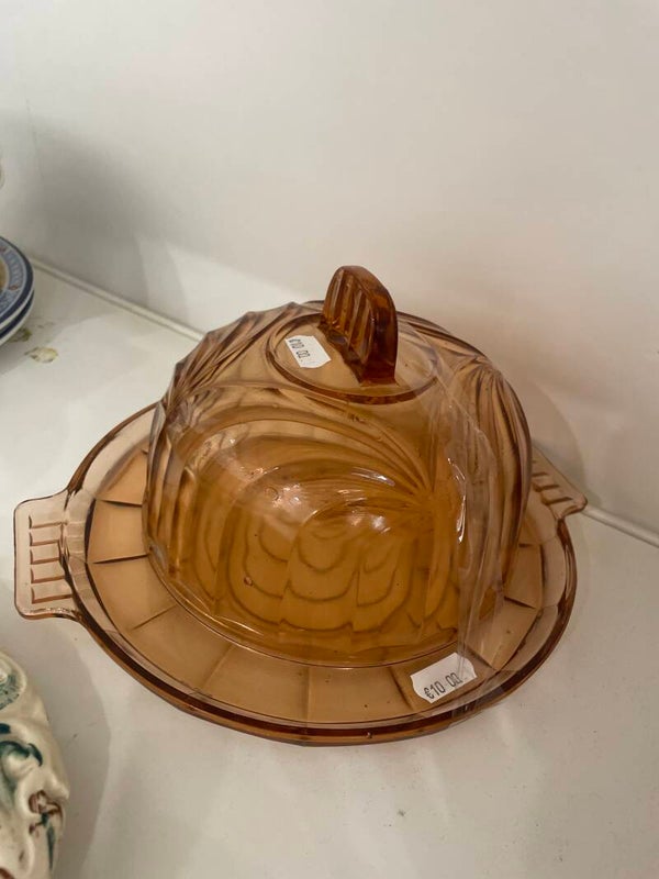 Cheese Coloured Glass Dish - Supplies
