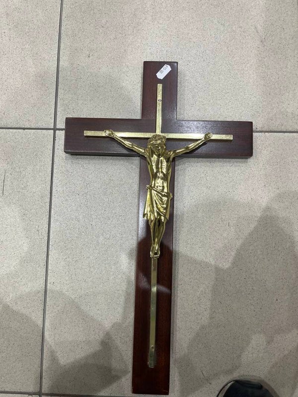 Golden Cross For Wall - Religious