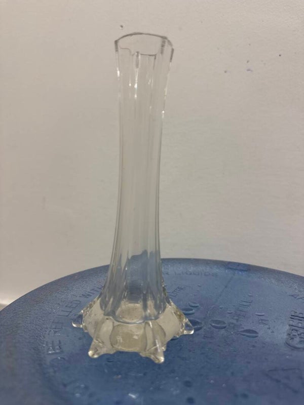 Clear glass small vase- Vase ***
