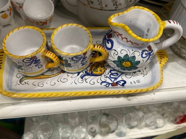 Ceramic espresso set of 4- Supplies ***