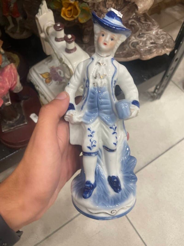 Porcelain Gentleman Figurine - Figurines*