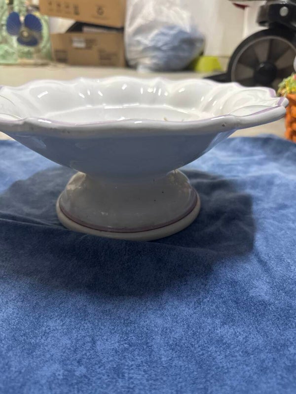 Ceramic Pedestal Bowl-Supplies***