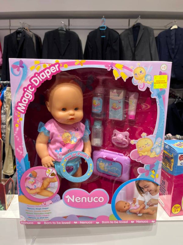 Nenuco Magic Diaper 14inch Doll - Toys***