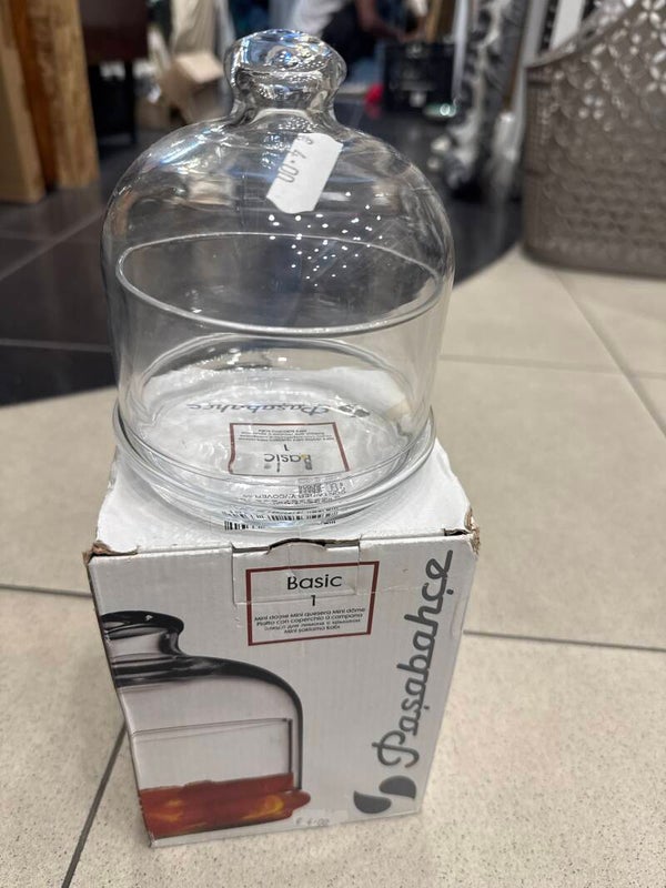 Clear Glass Jar With Dome Lid - Supplies