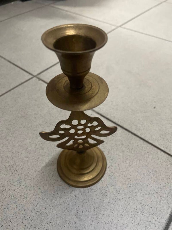 Brass candle holder- Brass***