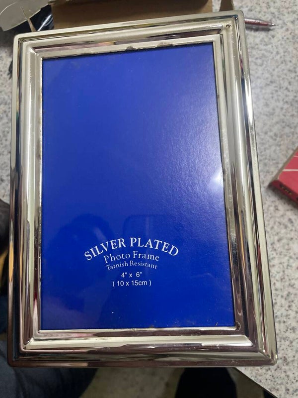 Silver plated photo frame **