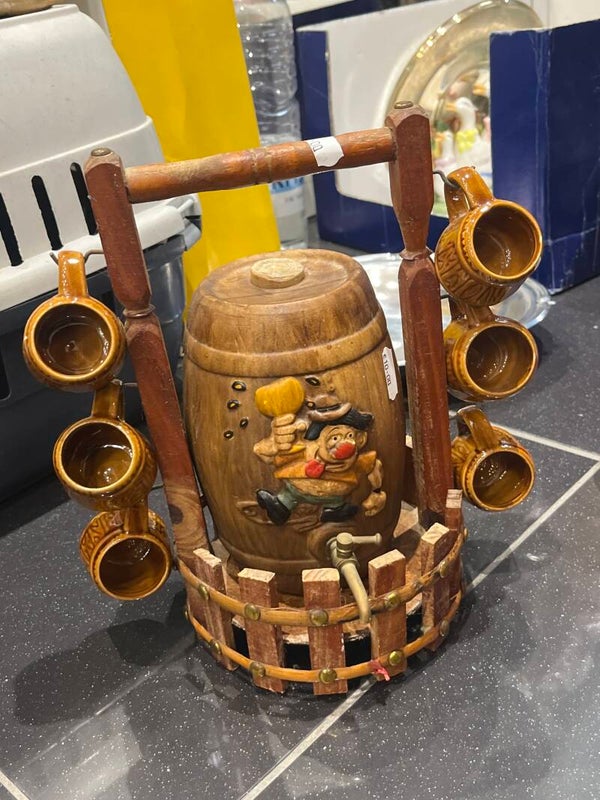 Cuvée Spéciale Porcelain Barrel & Shot Glasses - Decor