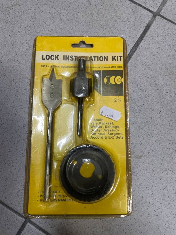 Lock installation kit- Supplies ***
