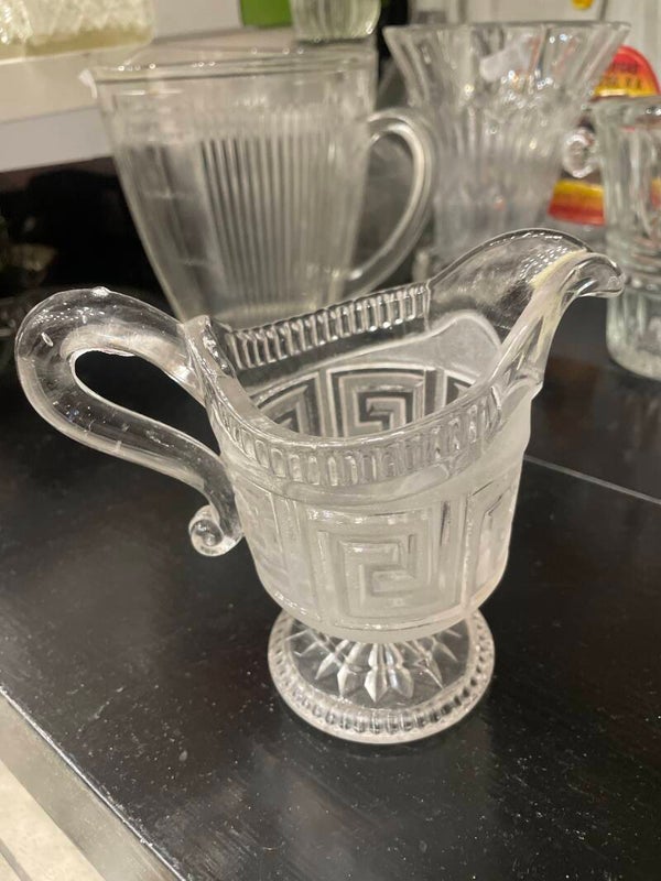 EAPG Frosted Creamer-Decor***