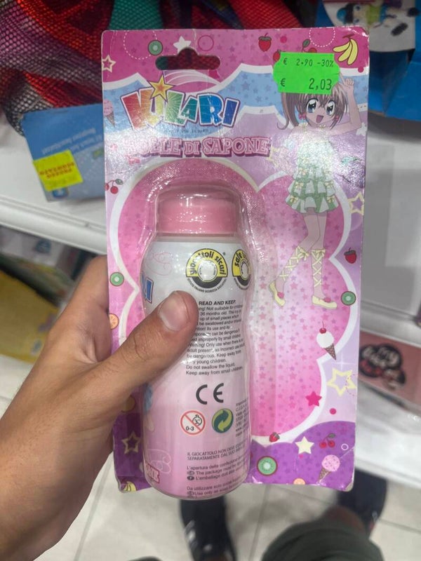 Bottle of bubble soap - Toys*