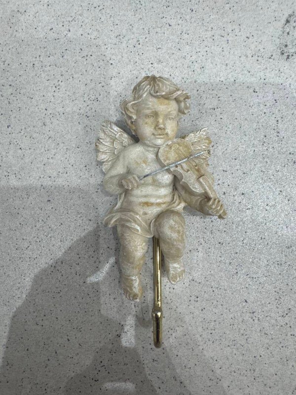 Cherub on Golden Stick - Decor