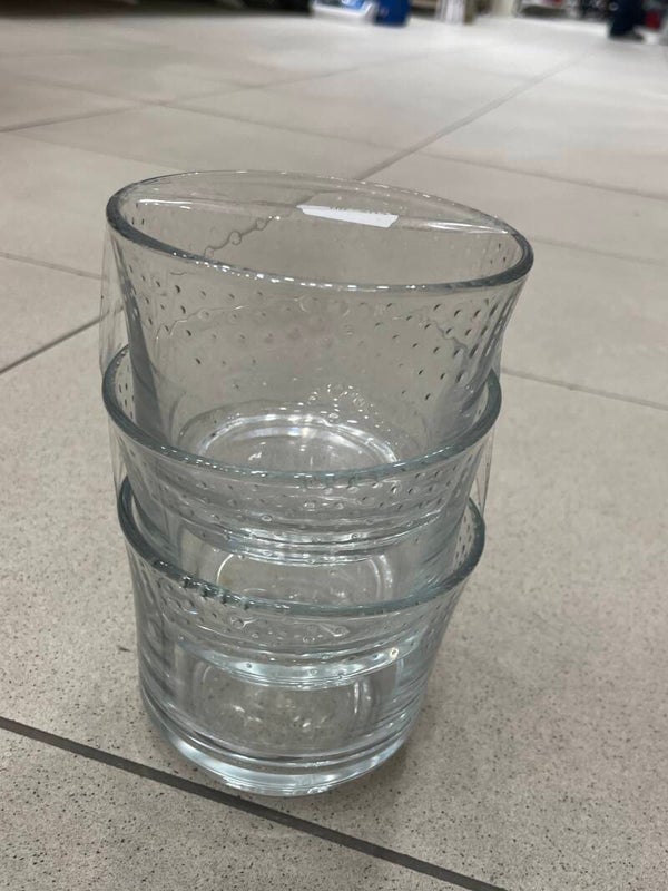 Clear Glass Bowl 3pcs 5€- Supplies***