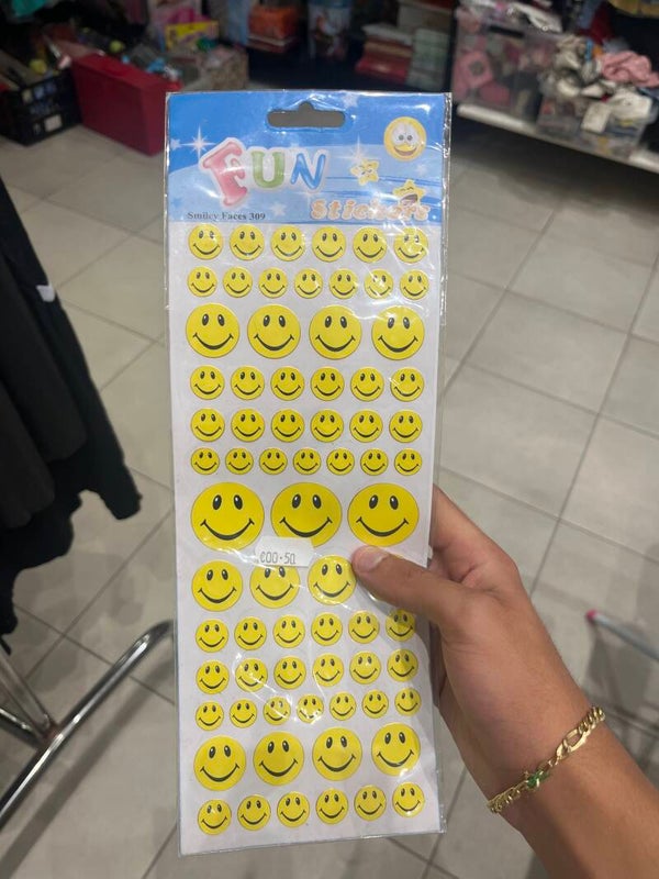 Smiley Face sticker sheet - Stationary*
