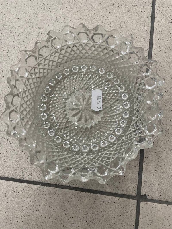 Vintage glass bowl-Decor*