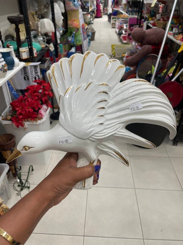 Bird Ceramic Wall figurine -Decor ***