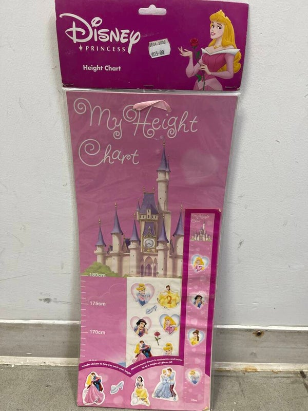 Disney Princess Height Chart-Stationary***