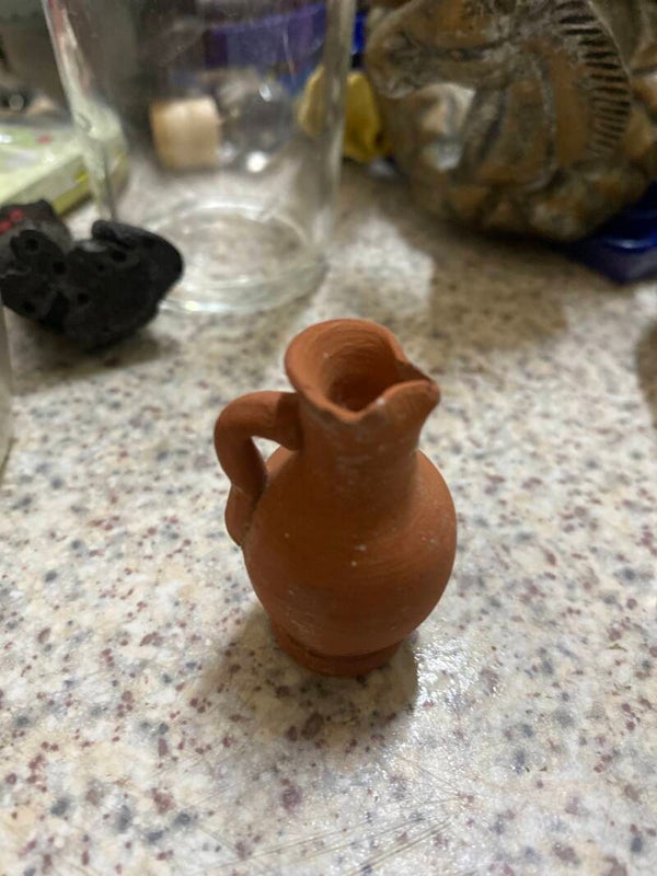Mini Clay Water Jug - Decor