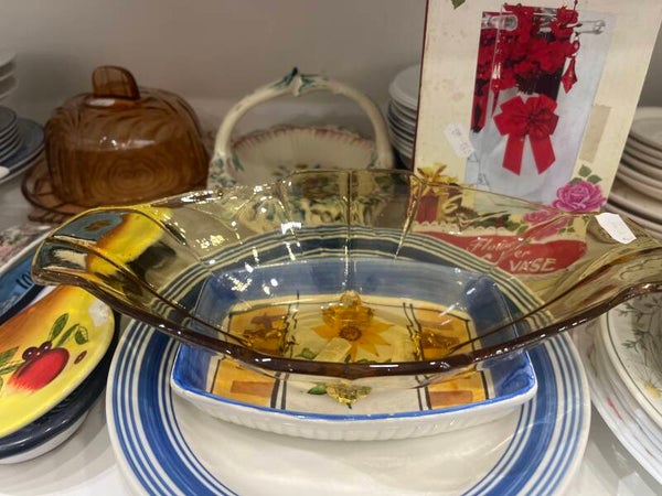 Yellow Glass Bowl - supplies***