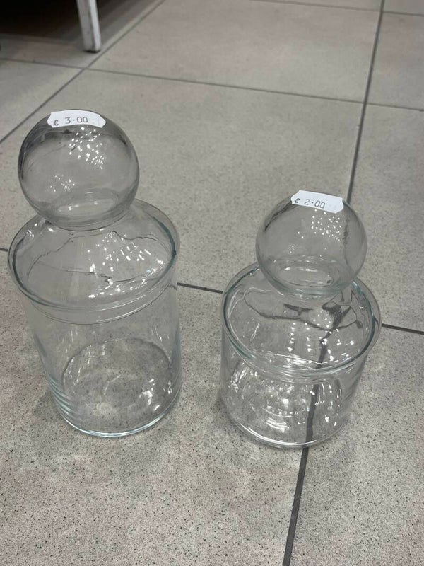 Clear glass apothecary jar- Supplies ***
