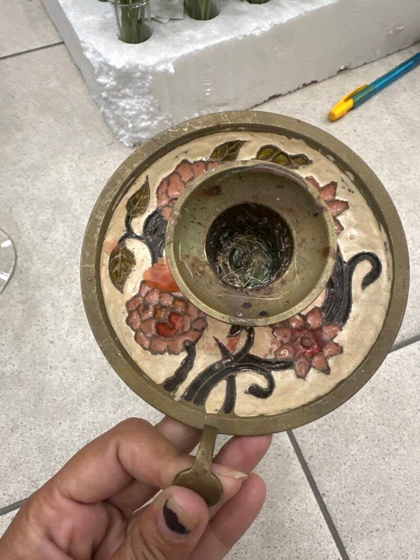 Brass Candle Holder-Brass***