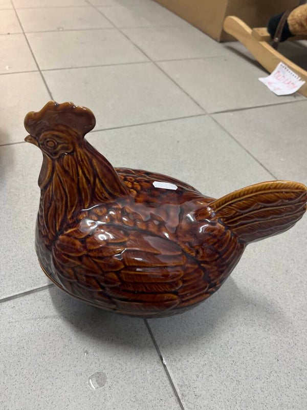 Porcelain Hen With Lid - Vintage