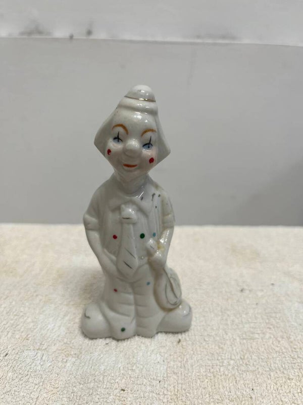 Porcelain Clown Figurine - Figurines**