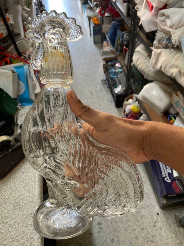 Glass Roostee Bottle - Decor