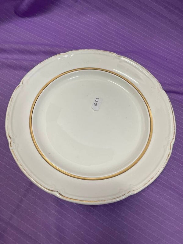USSR Heavy Porcelain Plate - Vintage