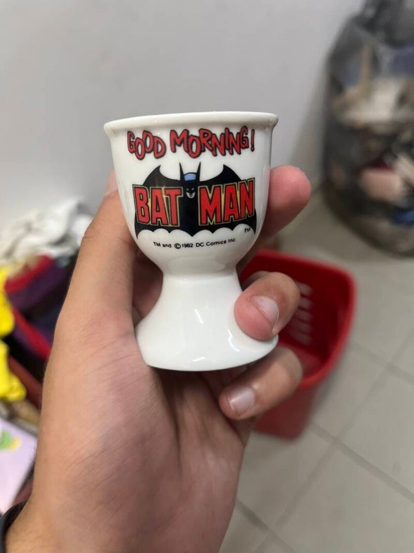 1982 DC Comics Batman Egg Cup - Collectibles