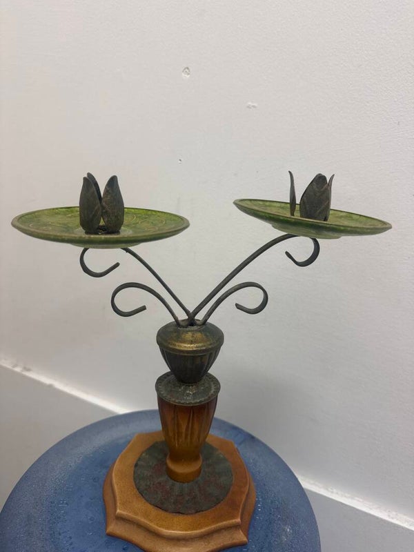 Vintage two-arm candelabra- Candles***