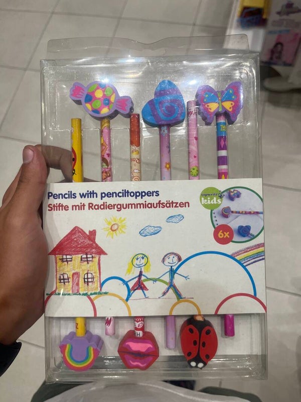 Pencils with Pencil Toppers - Stationary*