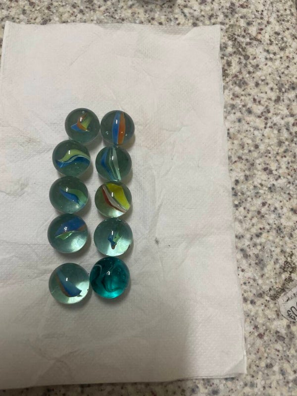 Glass Marbles - For Ten Pieces 1€