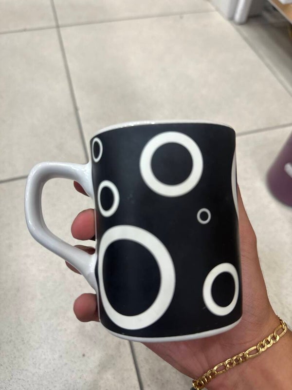 Circle patterned Mug - mugs*