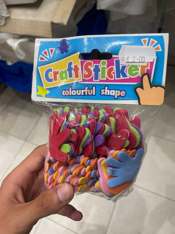 Craft Sticker Colorful Shapes - Stationery