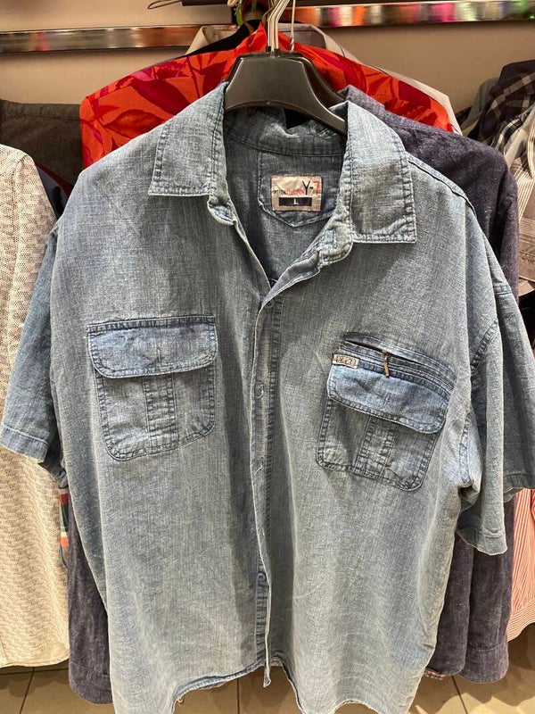 Men Denim Shirt - Size Large